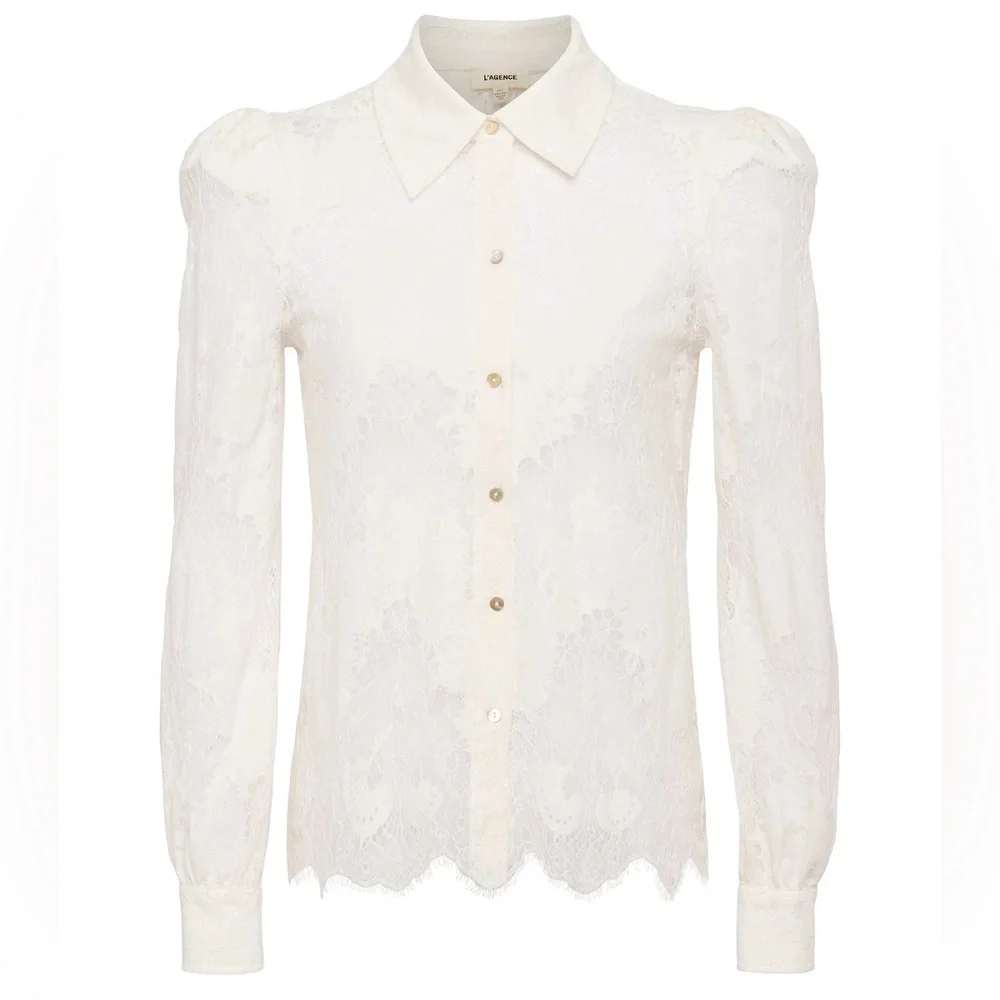 L’AGENCE Jenica Lace Blouse